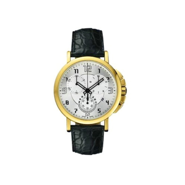 Orologio Montblanc Summit Gilt Classique XL 40 mm Pvd Oro Pelle Alligatore Nera
