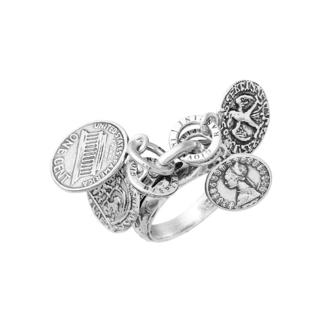 Anello Giovanni Raspini Base Charms Monete - Misura 16