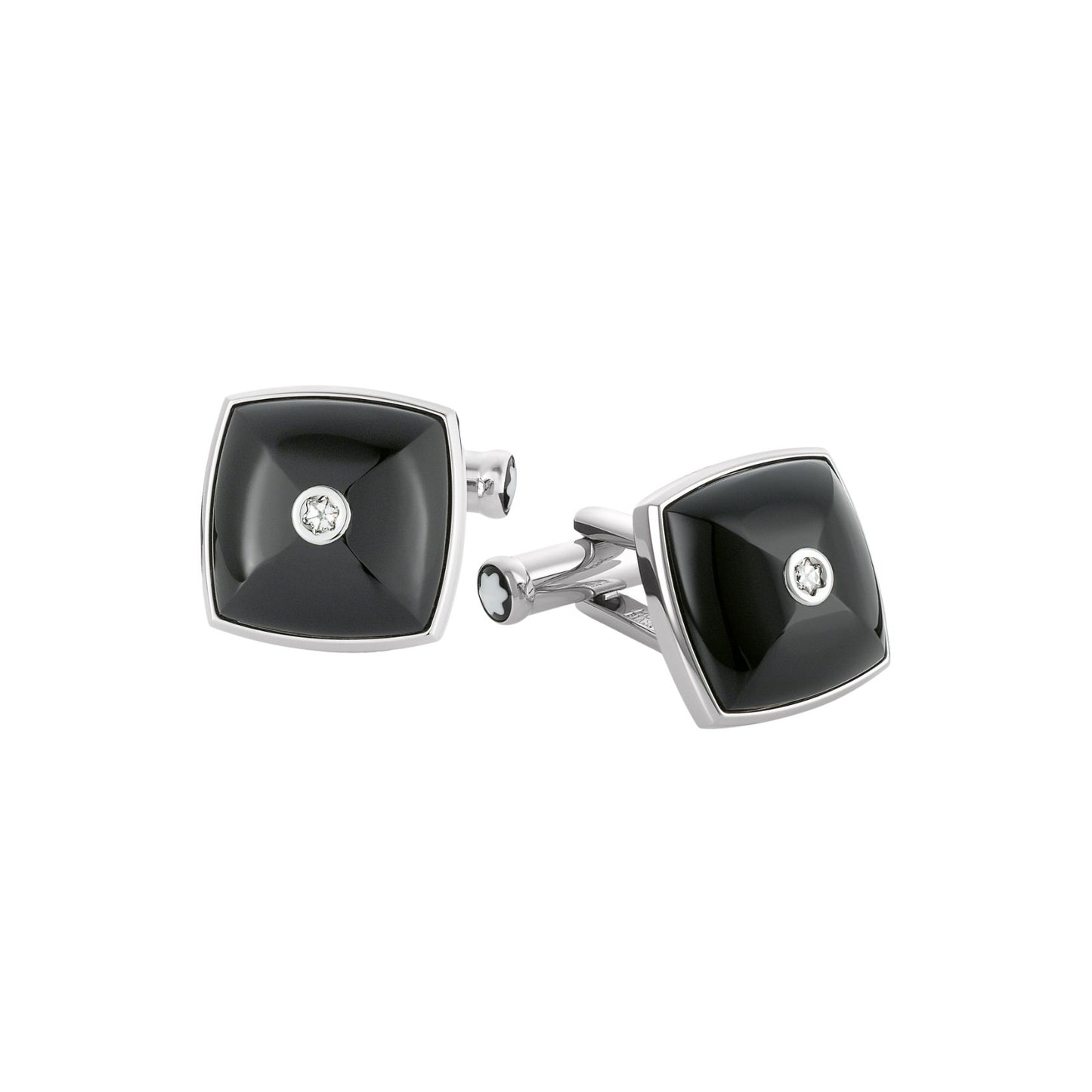 Gemelli Montblanc Steel Collection Men' S Fine Jewellery Quadrati