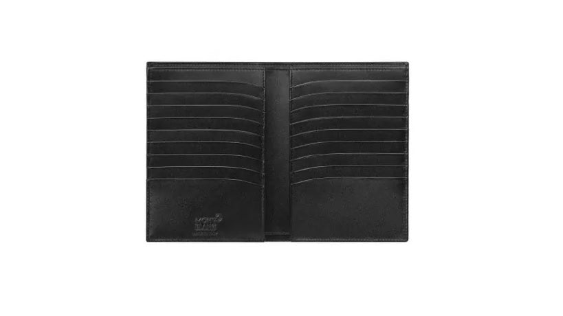 Portafogli Montblanc Meisterstuck Portafoglio Verticale 18 Scomparti Pelle Nera