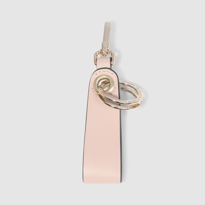 Portachiavi Piquadro Donna Brisé Moschettone Inserto Rettangolare Pelle Rosa
