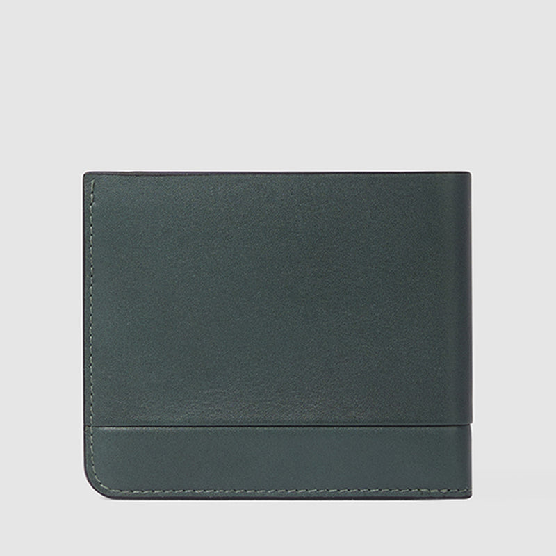 Portafogli Piquadro Portafoglio Uomo Portadocumenti Removibile In Pelle Verde