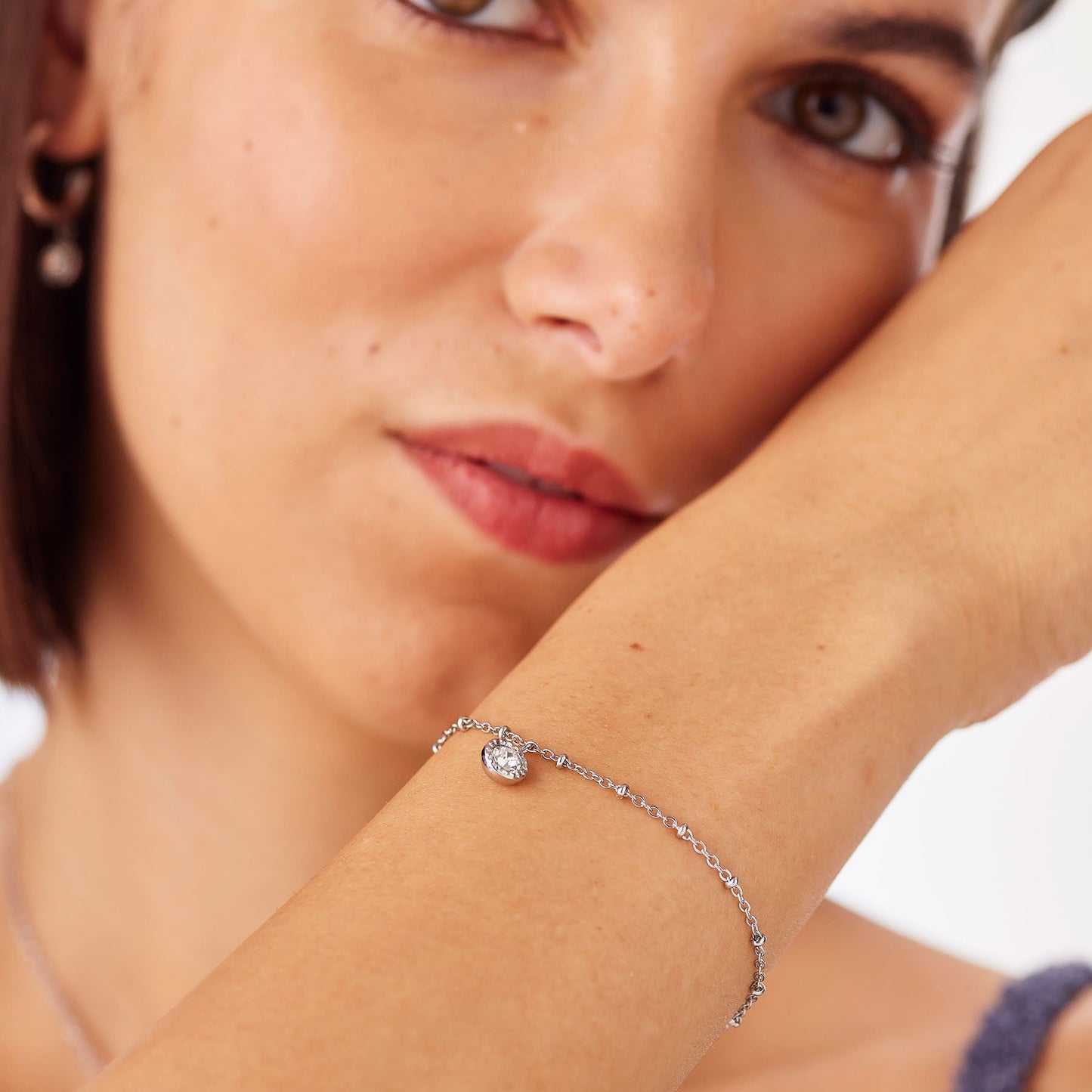 Bracciale Sagapò Aurora Acciaio Charm Punto Luce
