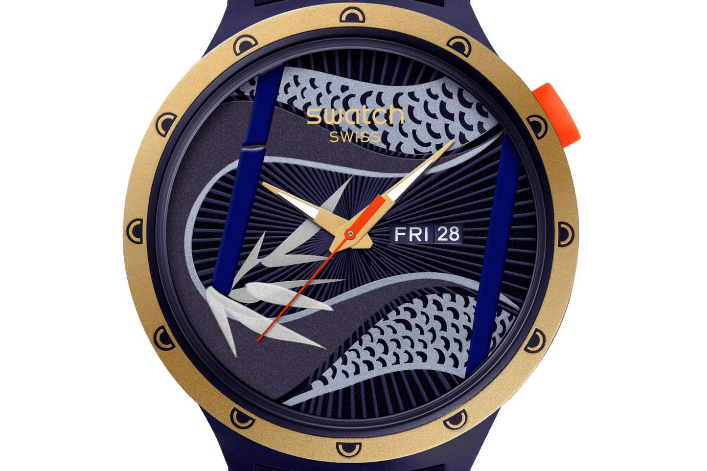 Orologio Swatch Blue And Golden Lithe Dancer