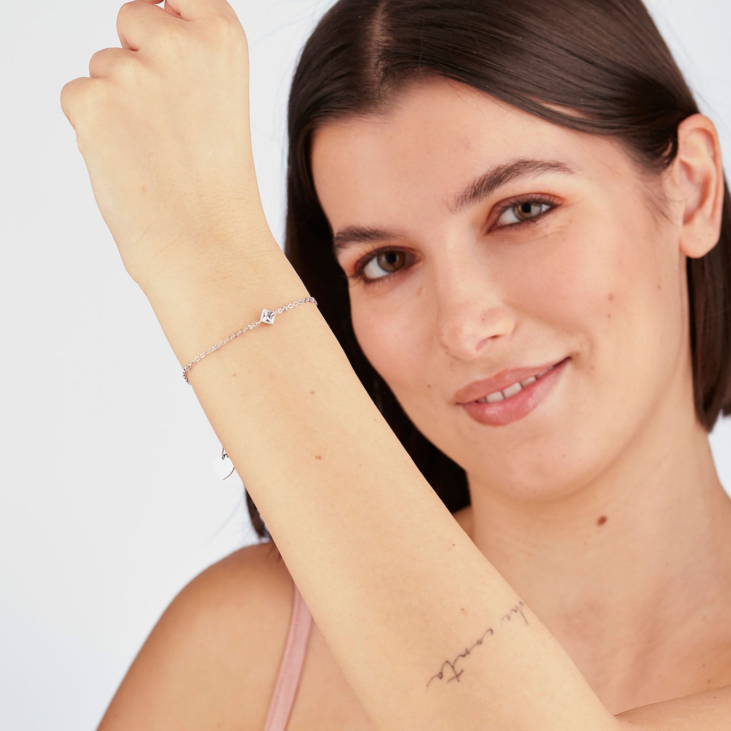 Bracciale Sagapò Luce Acciaio con Cristallo centrale