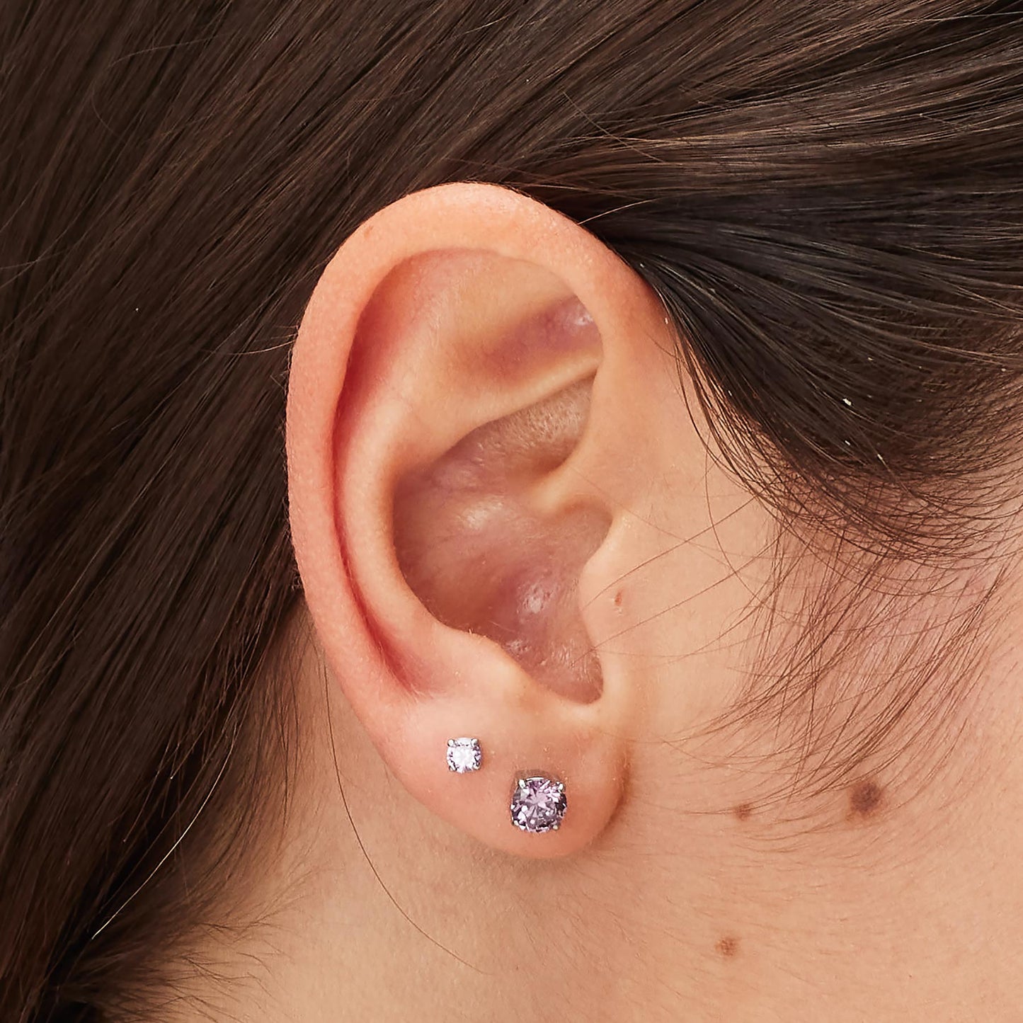 Orecchini Sagapò Dazzly Orecchini Punti Luce In Acciaio Con Cubic Zirconia Acquamarina