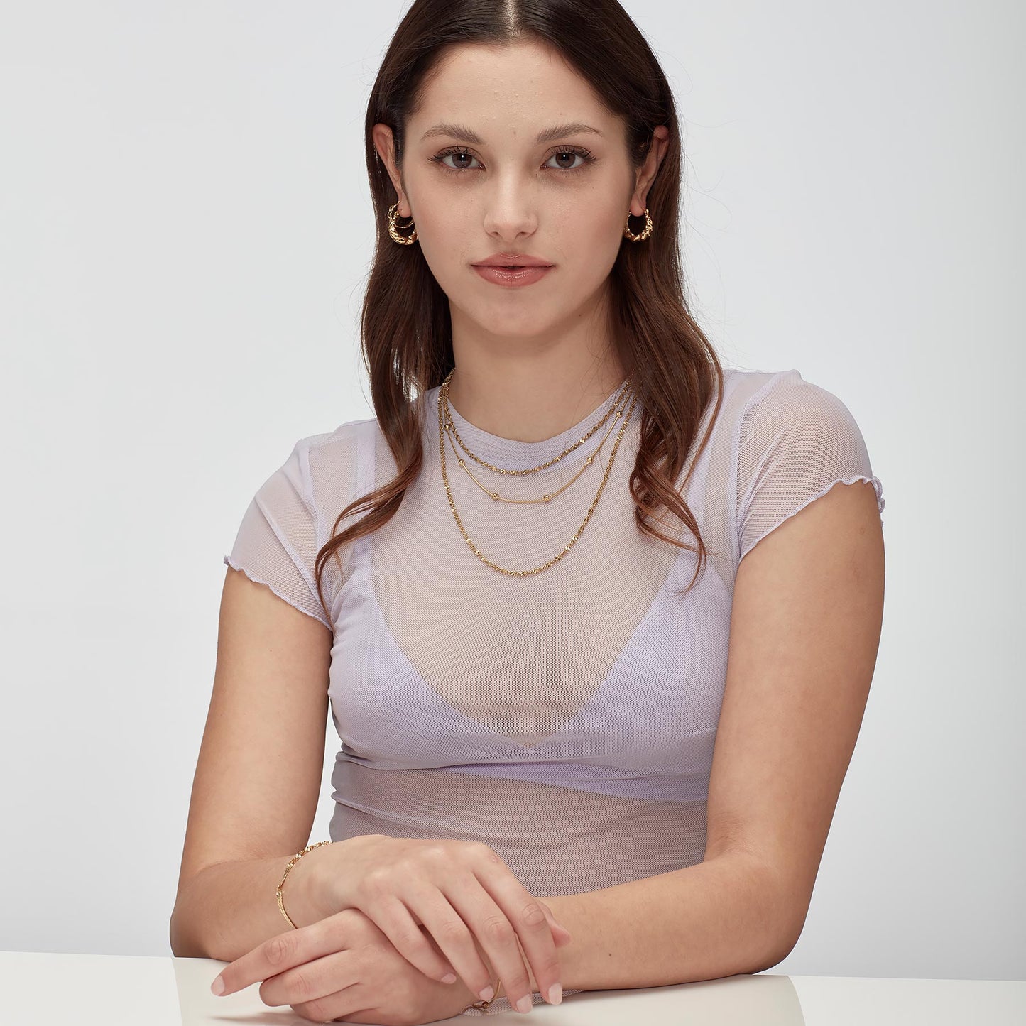 Collana Sagapò Chunky Collana Pvd Oro Maglia Snake Torchon