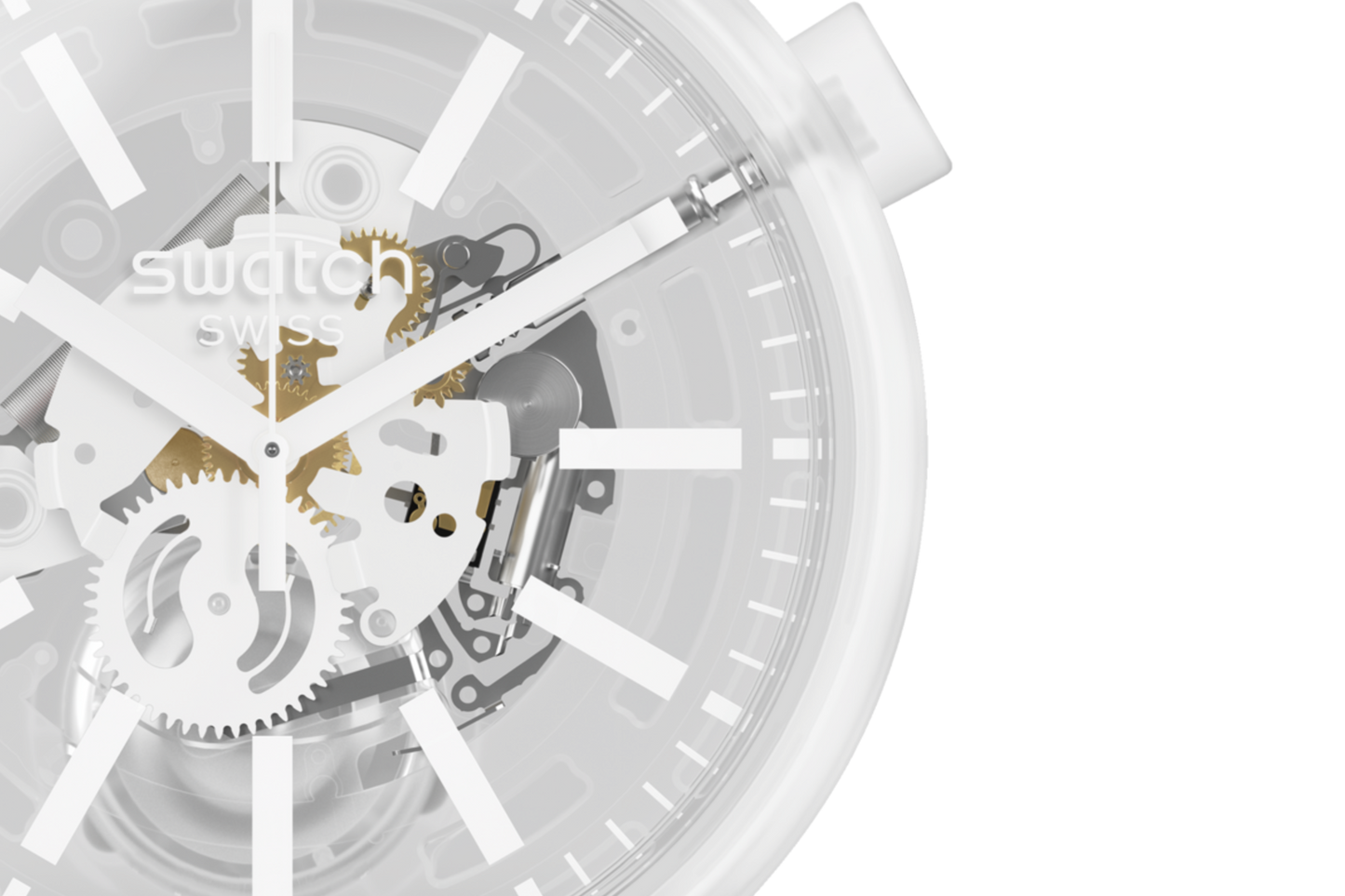 Orologio Swatch Whiteinjelly