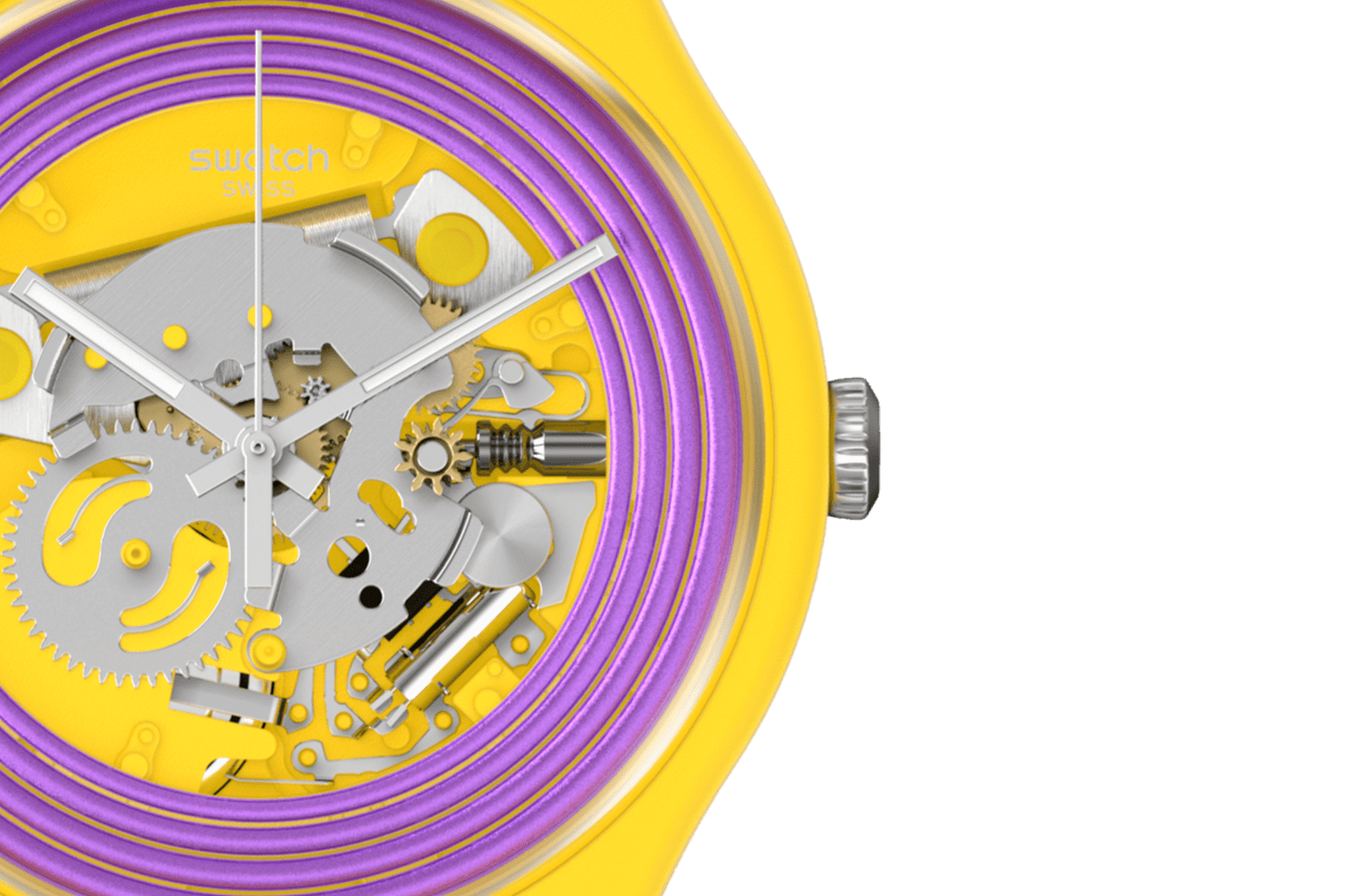 Orologio Swatch Purple Rings Yellow