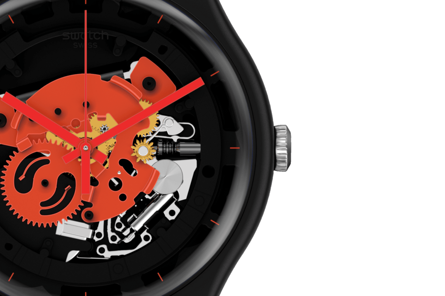 Orologio Swatch Time To Red Big