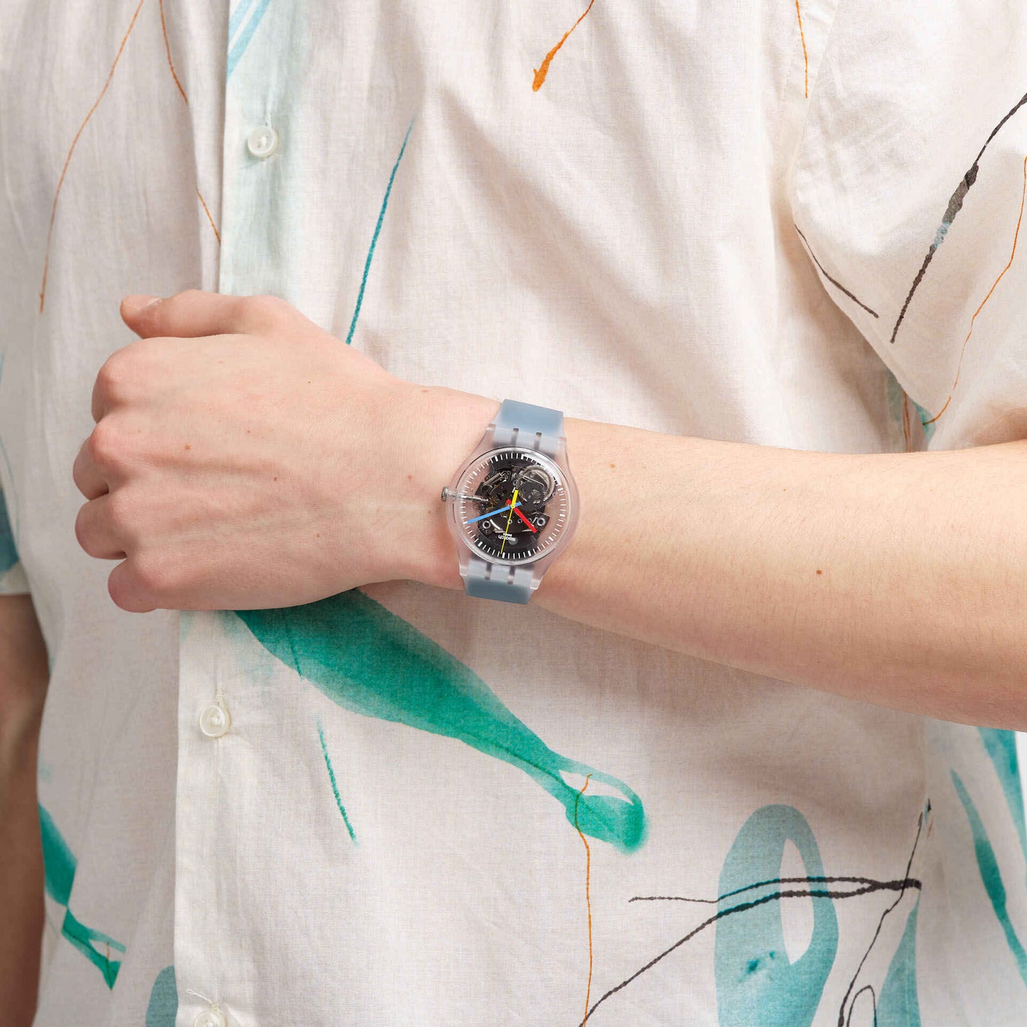 Orologio Swatch Clearly Black Striped