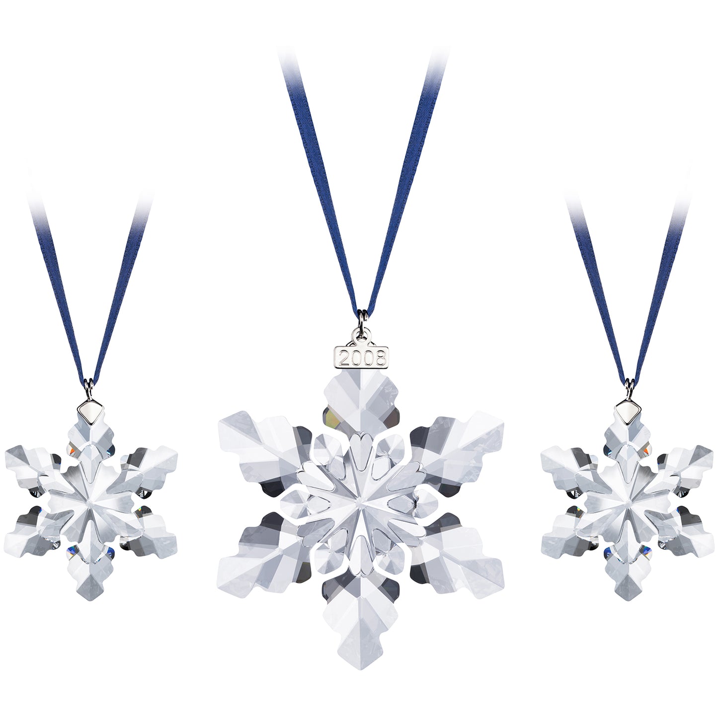 Decorazioni Natalizie Swarovski Set Fiocchi di Neve 2008