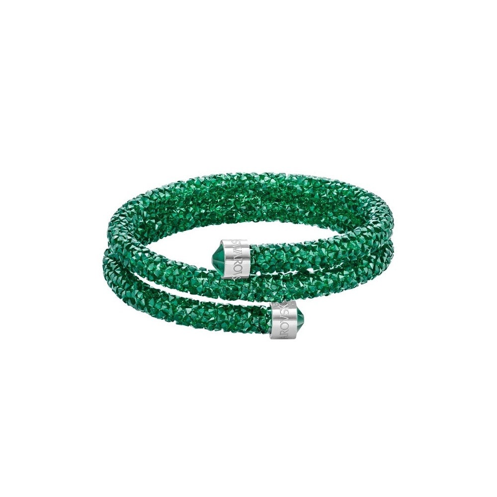 Bracciale Rigido Swarovski Crystaldust Double, Verde