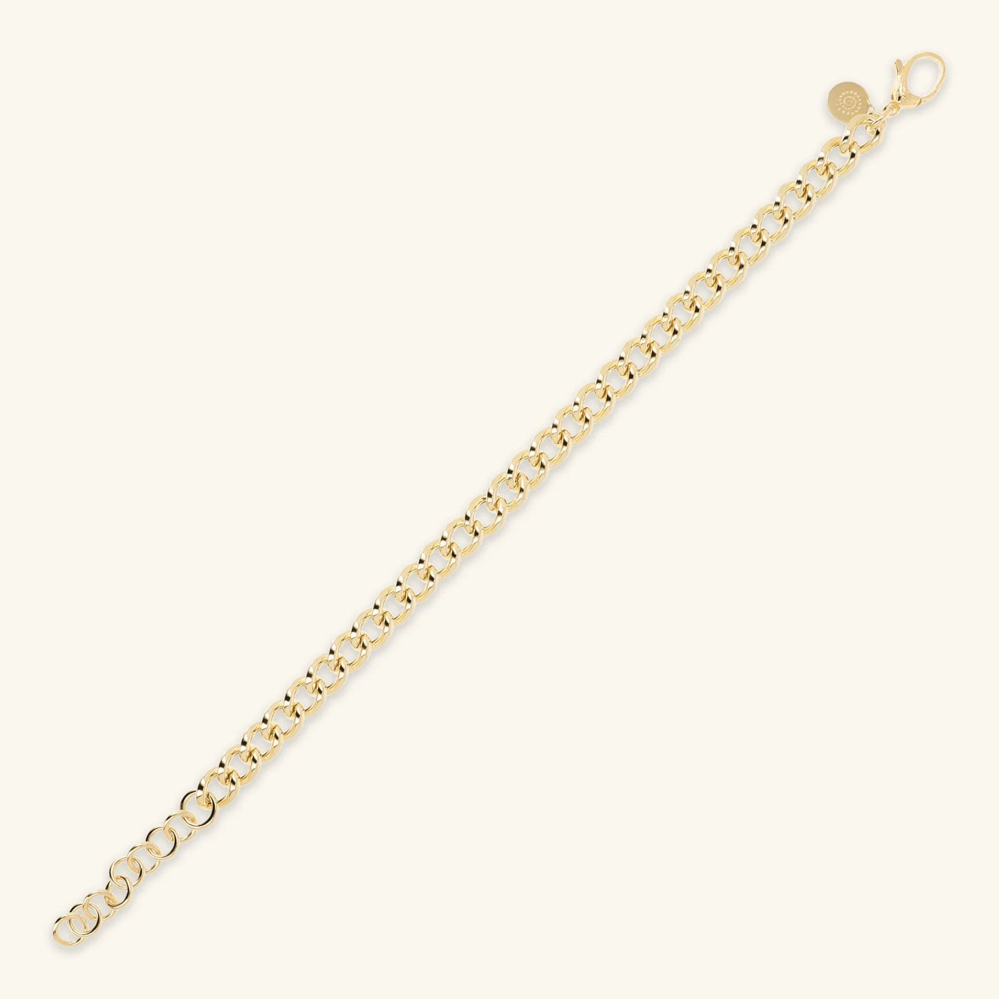 Bracciale Etrusca Gioielli Lega Golden Placcata Oro 18 Kt Catena Grumetta