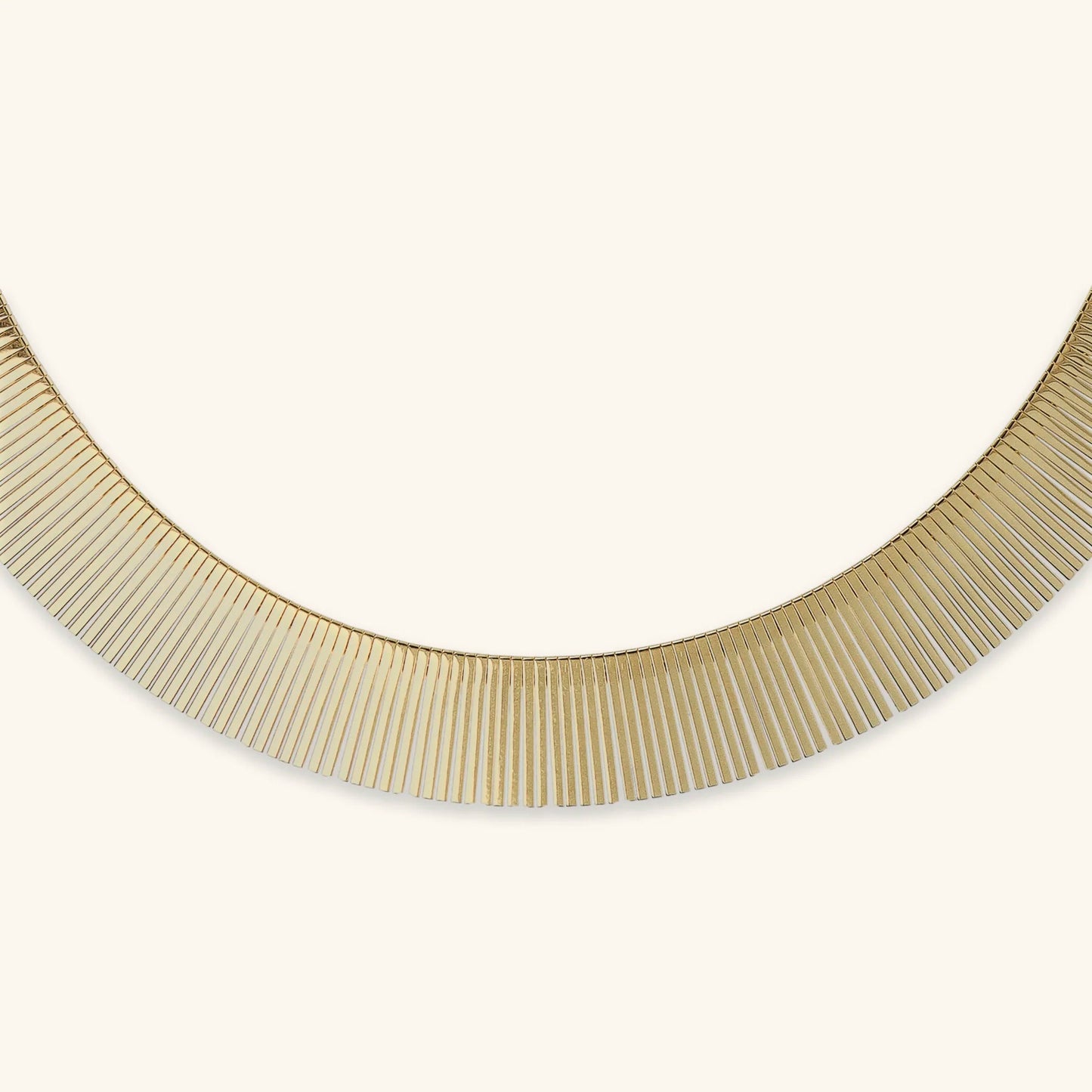 Collana Etrusca Cleopatra Piccola Graduata Lega Golden Placcata Oro 18 kt