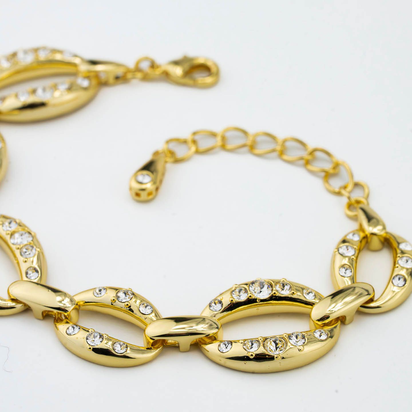 Bracciale Boccadamo Mediterranea Harem Bronzo Pvd Oro e Cristalli
