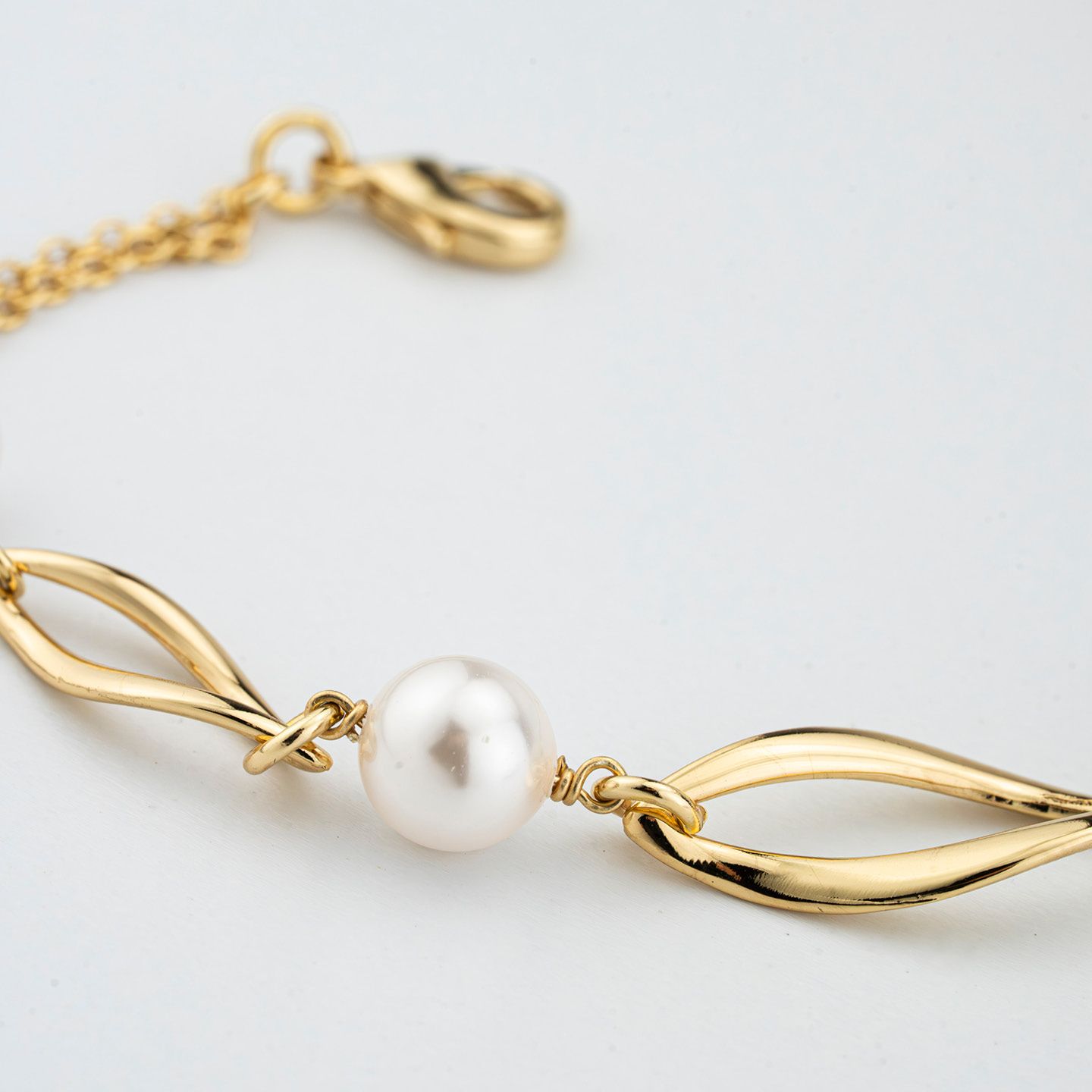 Bracciale Boccadamo Mediterranea Crisette Bronzo Pvd Oro e Perle