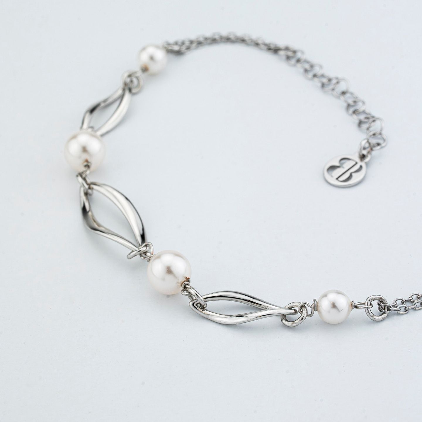 Bracciale Boccadamo Mediterranea Crisette Bronzo Rodiato e Perle