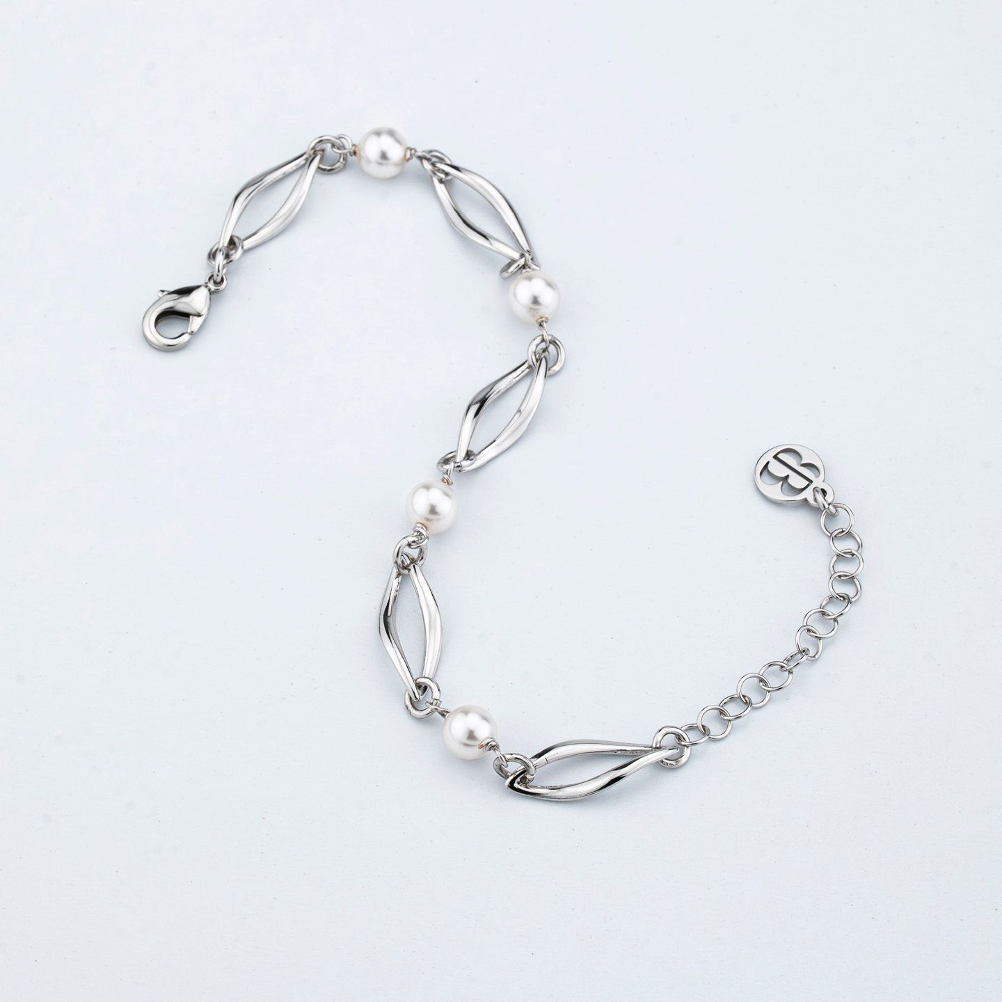 Bracciale Boccadamo Mediterranea Crisette Bronzo Rodiato e Perle