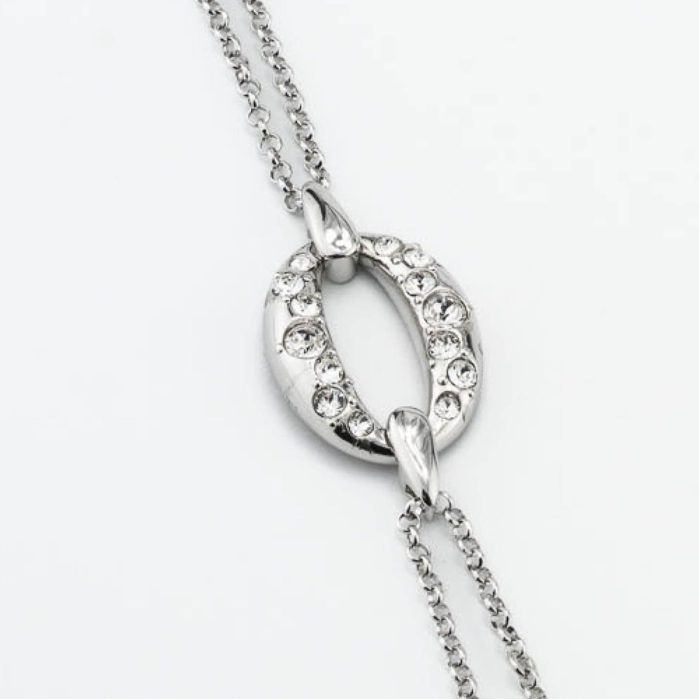 Collana Lunga 2 Fili Boccadamo Mediterranea Harem Bronzo Rodiato con Cristalli