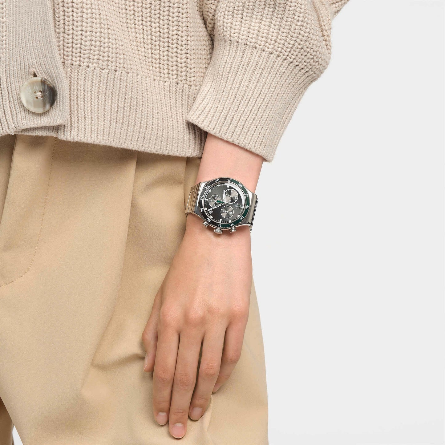 Orologio Swatch Chrono Dark Green Irony