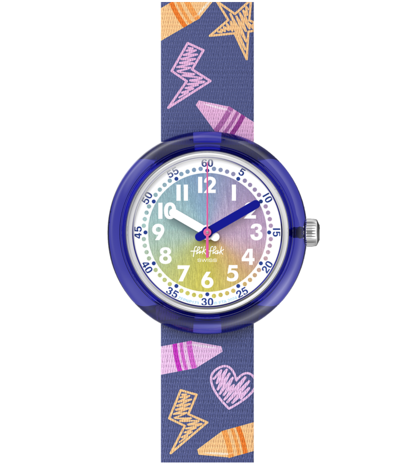 Orologio Flik Flak Rainbow Crayons