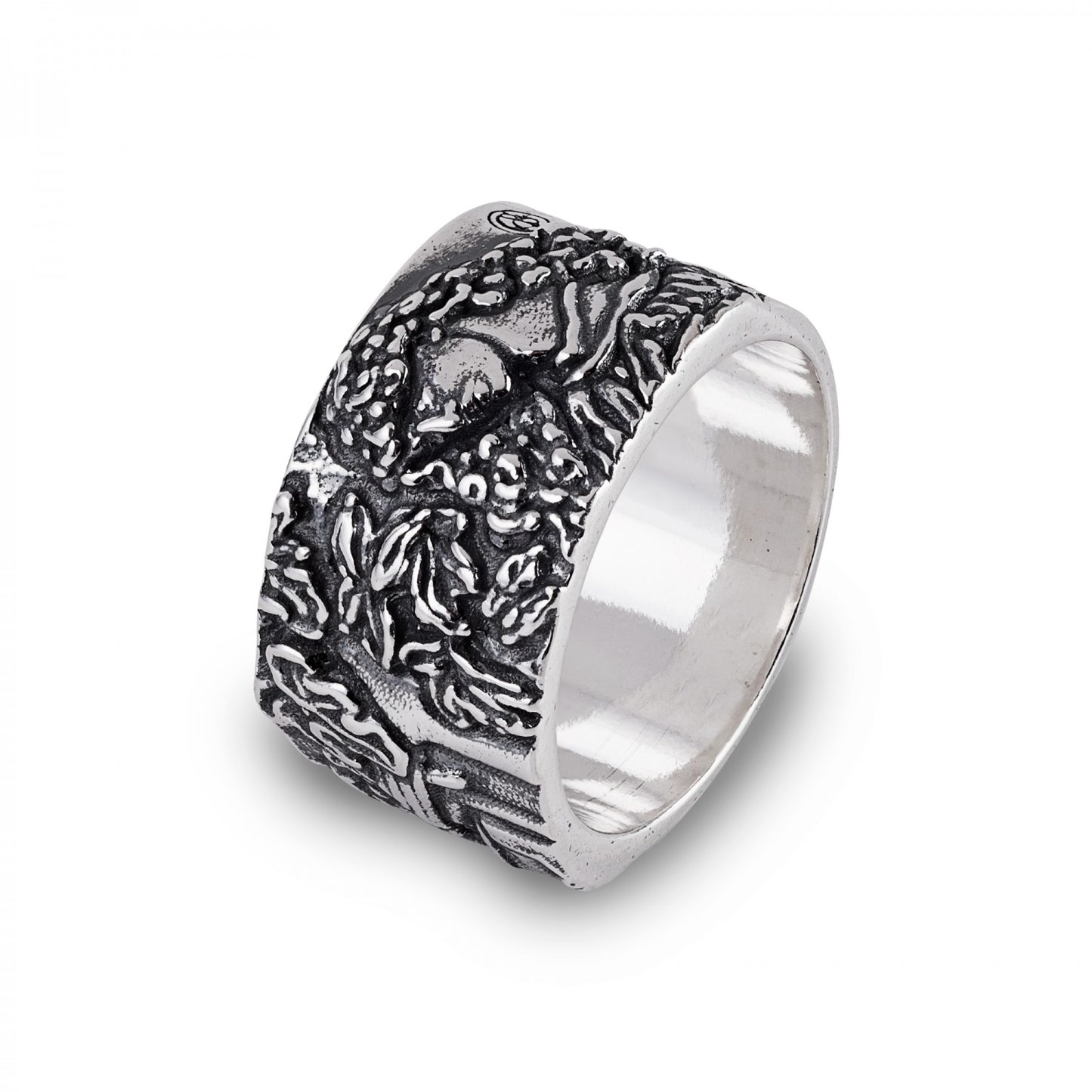 Anello A Fascia Gerardo Sacco Stil Novo In Argento Pia de' Tolomei - Misura 18