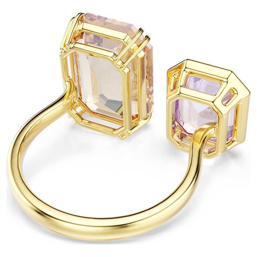 Anello Swarovski Millenia Taglio ottagonale, Multicolore, Placcato color oro - Misura 55