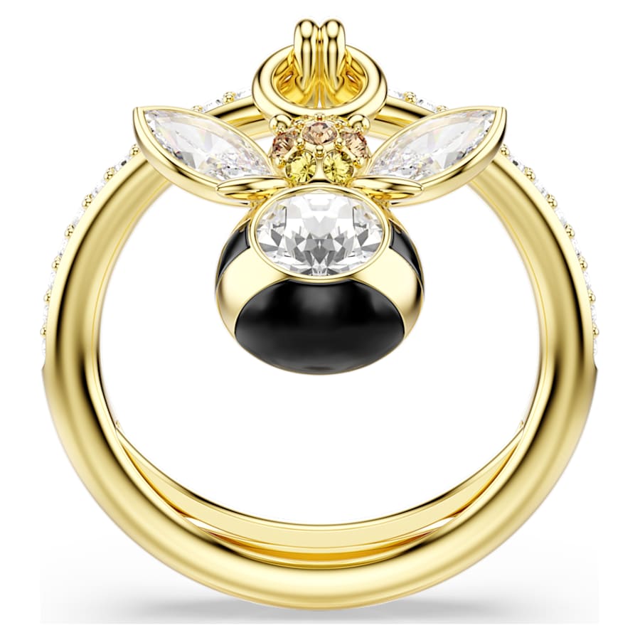 Anello Swarovski Idyllia Bee Taglio misto, Ape, Multicolore, Placcato color oro - Misura 50-55