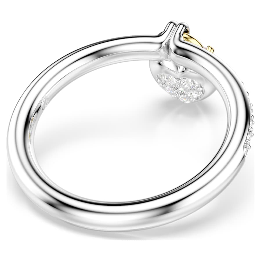 Anello Swarovski Idyllia Heart Taglio misto, Cuore, Rosa, Mix di finiture - Misura 52