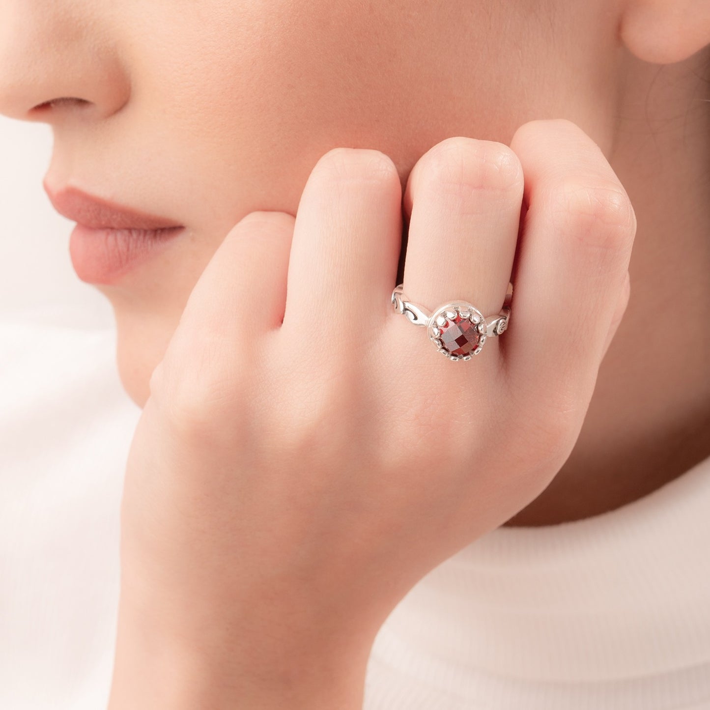 Anello Gerardo Sacco Iride in Argento Cubic Zirconia, Verde - Misura 14