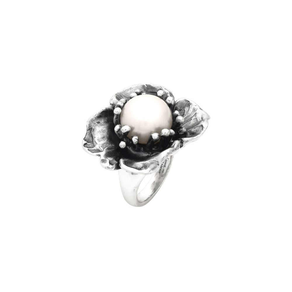 Anello Grande Giovanni Raspini Magnolia con Perla - Misura 16