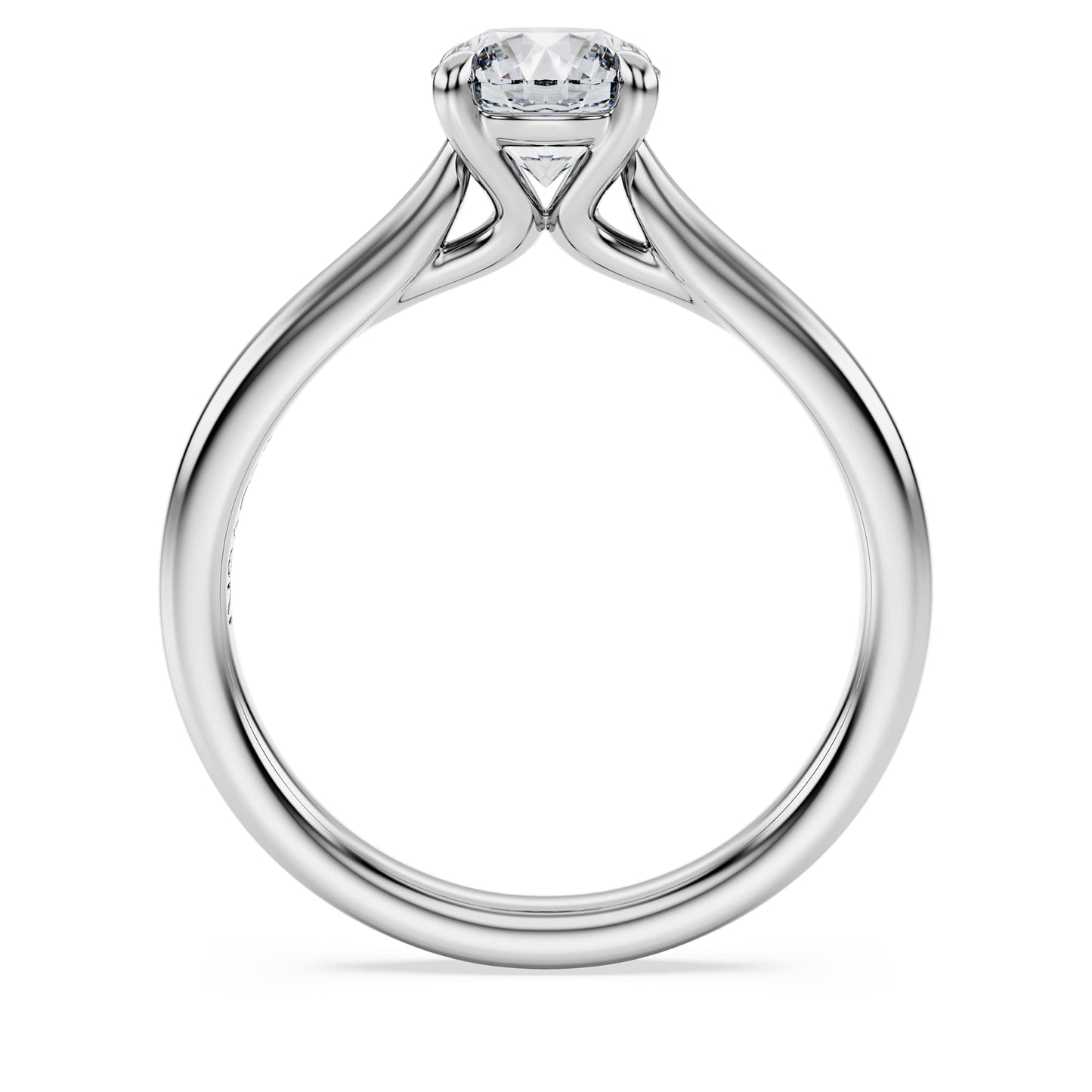 Anello solitario Swarovski Eternity Diamanti creati in laboratorio 1 ct tw, Taglio Round, Oro bianco 18 K