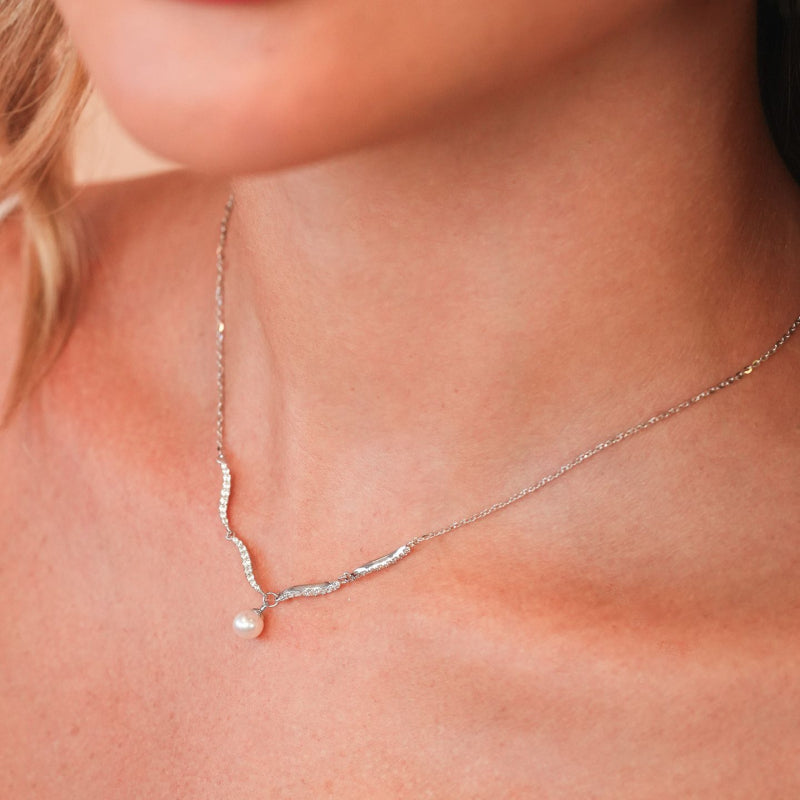 Collana Boccadamo Sophie Argento Zirconi e Perle