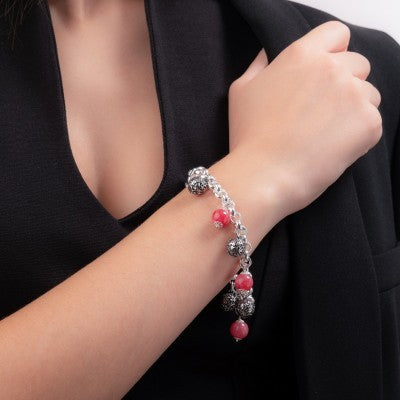 Bracciale Gerardo Sacco Gaia in Argento Giada Milk Turchese e Sinacoli