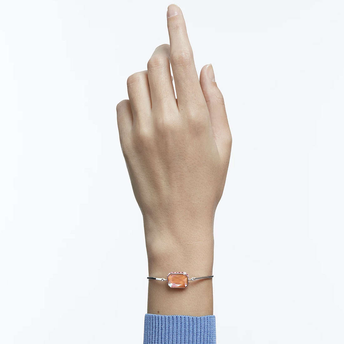 Bracciale Swarovski Orbita Taglio Octagon, Multicolore, Placcato rodio