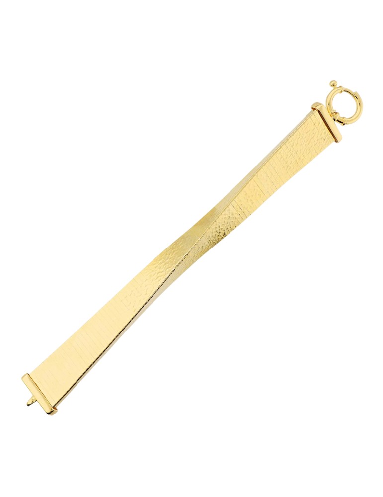 Bracciale Cleopatra Etrusca Lega Golden Placcata Oro 18 kt