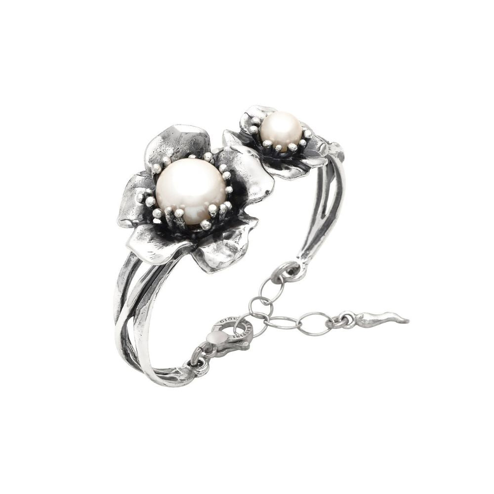 Bracciale Semirigido Giovanni Raspini Magnolia con Perla