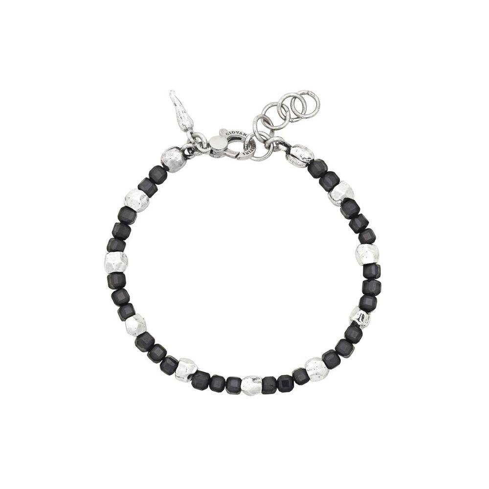 Bracciale Uomo Giovanni Raspini Tango Spinello Nero Dadi