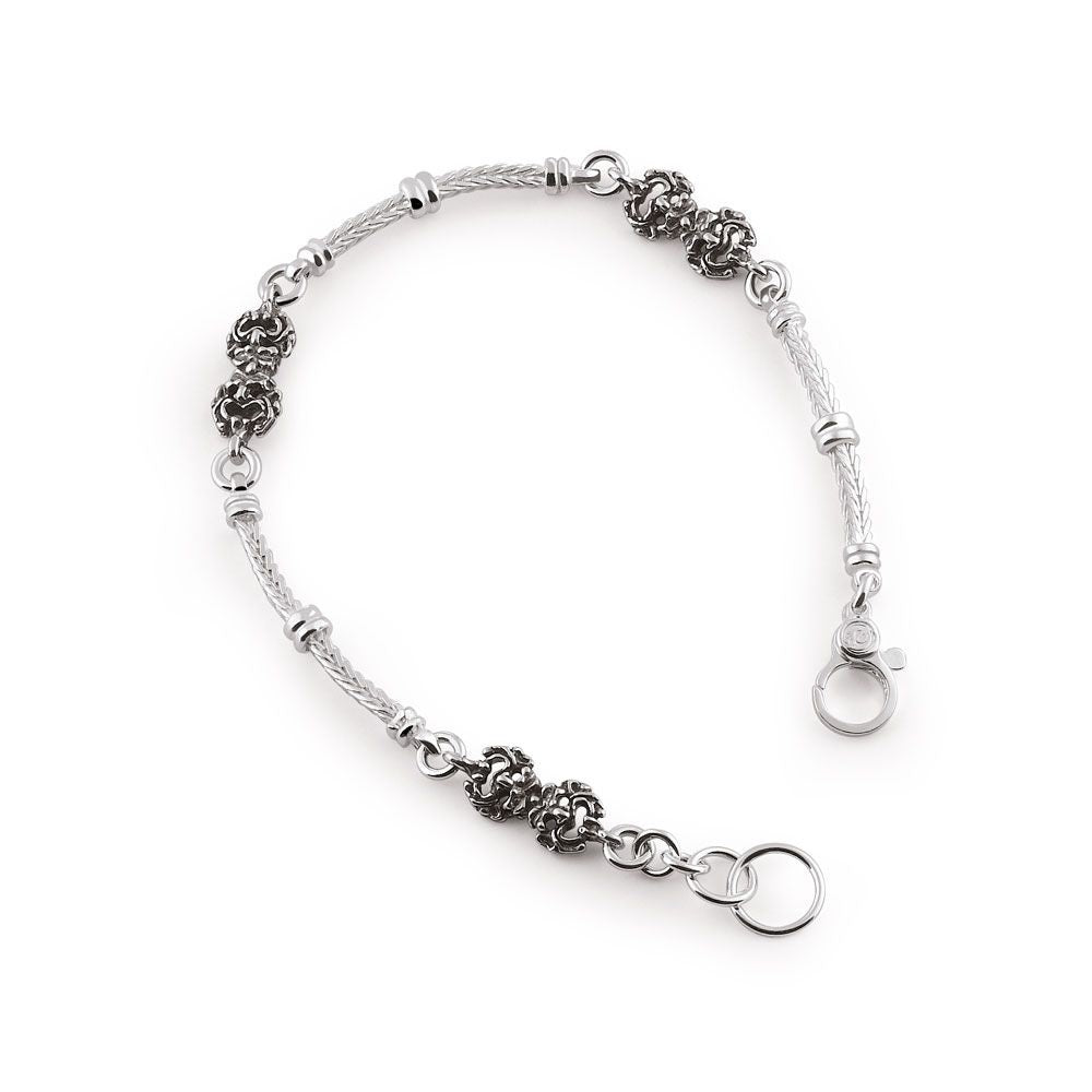 Bracciale Uomo Gerardo Sacco in Argento Maschere Apotropaiche