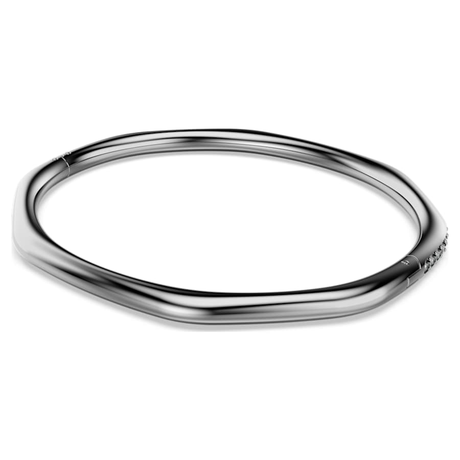 Bracciale Rigido Swarovski Dextera Forma ottagonale, Taglio Round, Bianco, Placcato rutenio - Misura L