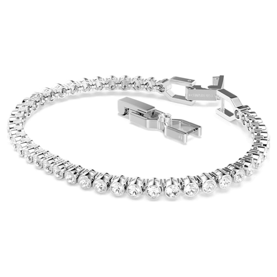 Bracciale Swarovski Imber Tennis Emily Taglio Round, Bianco, Placcato rodio