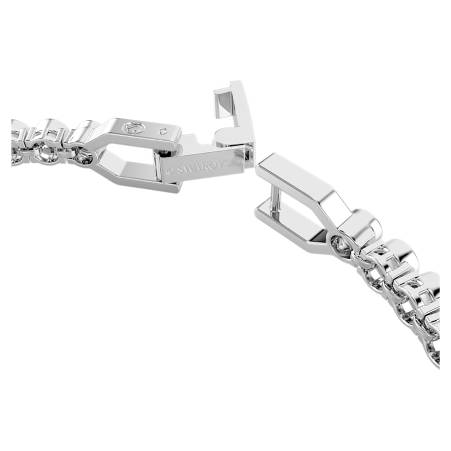 Bracciale Swarovski Tennis Imber Emily Taglio Round, Blu, Placcato rodio