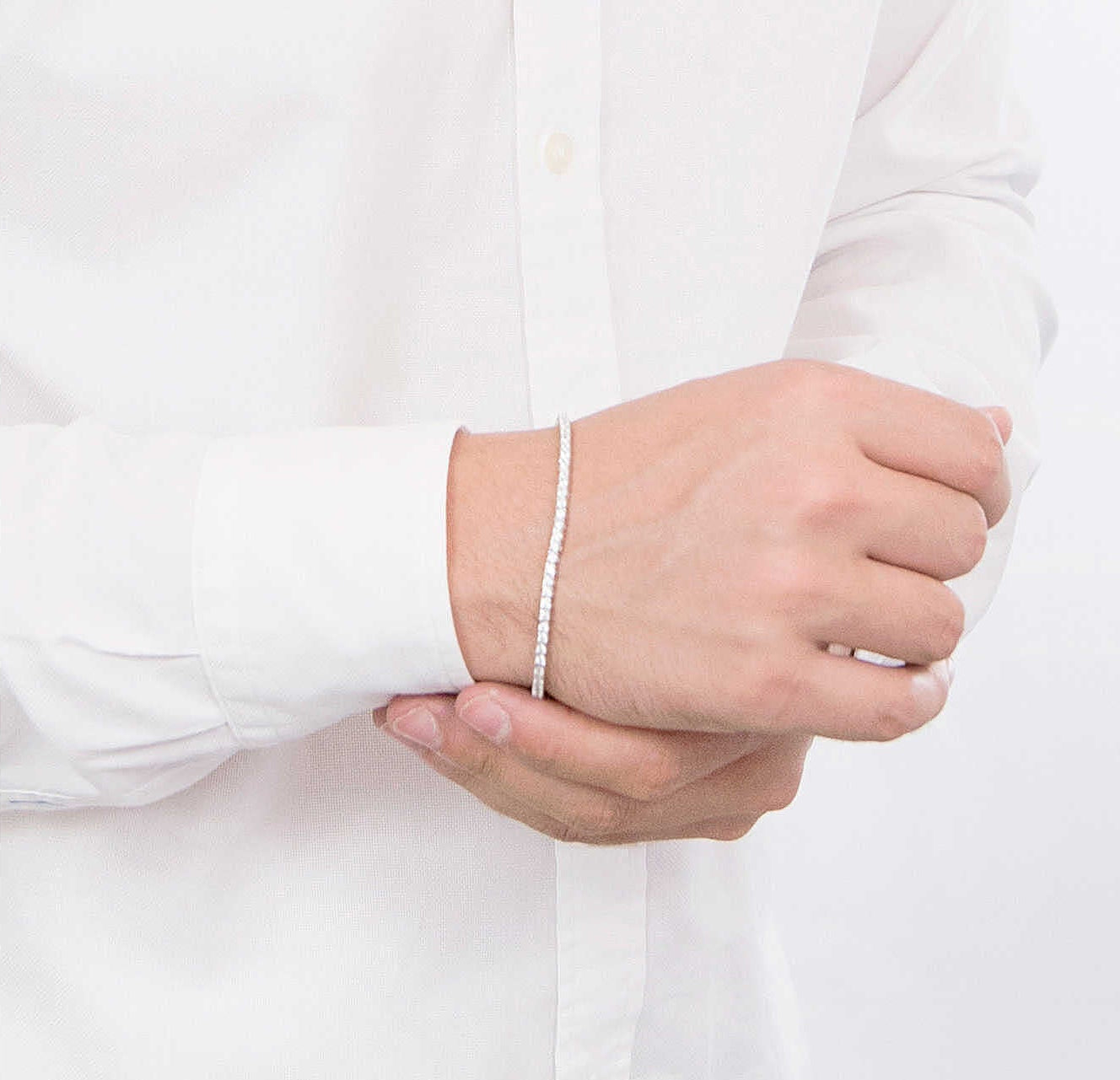 Bracciale Tennis Comete Argento Zirconi - Misura 19 cm
