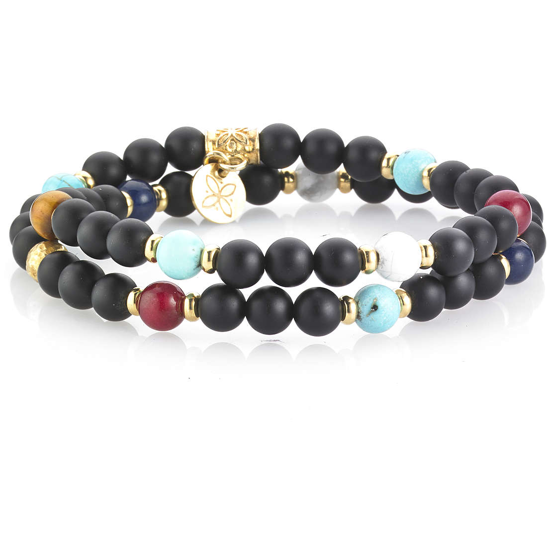 Bracciale Gerba Brandon Doppio Giro Argento Dorato