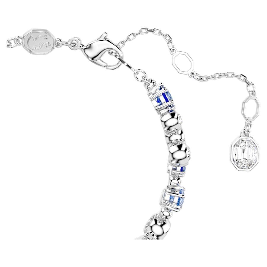 Bracciale Swarovski Constella Taglio misto, Blu, Placcato rodio - Misura M