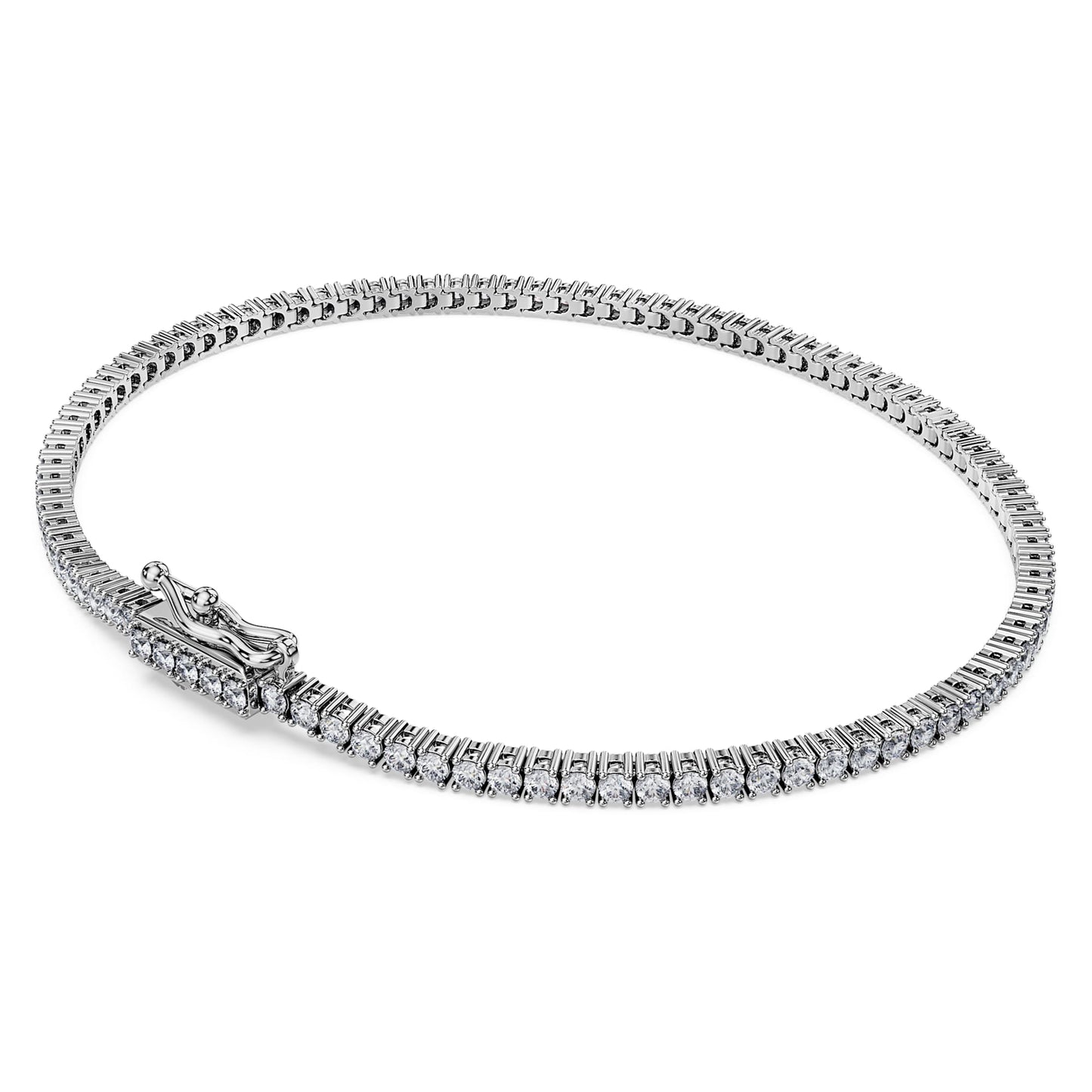 Bracciale Swarovski Eternity Tennis Diamanti creati in laboratorio 1,5 ct tw, Taglio Round, Oro bianco 18 K