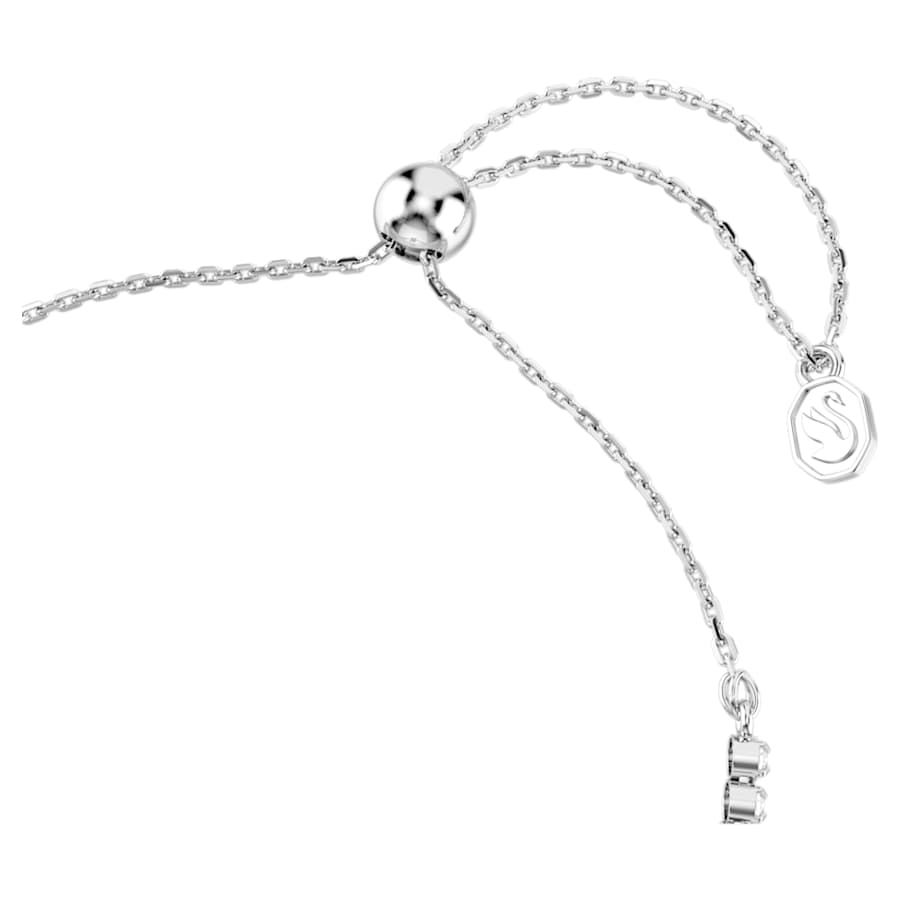 Bracciale Swarovski Idyllia Taglio misto, Cuore con freccia, Bianco, Placcato rodio