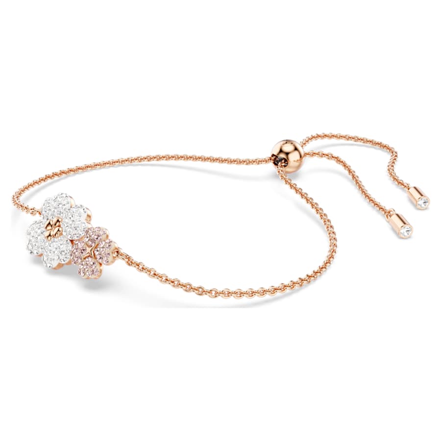 Bracciale Swarovski Latisha Fiore, Multicolore, Placcato color oro rosa