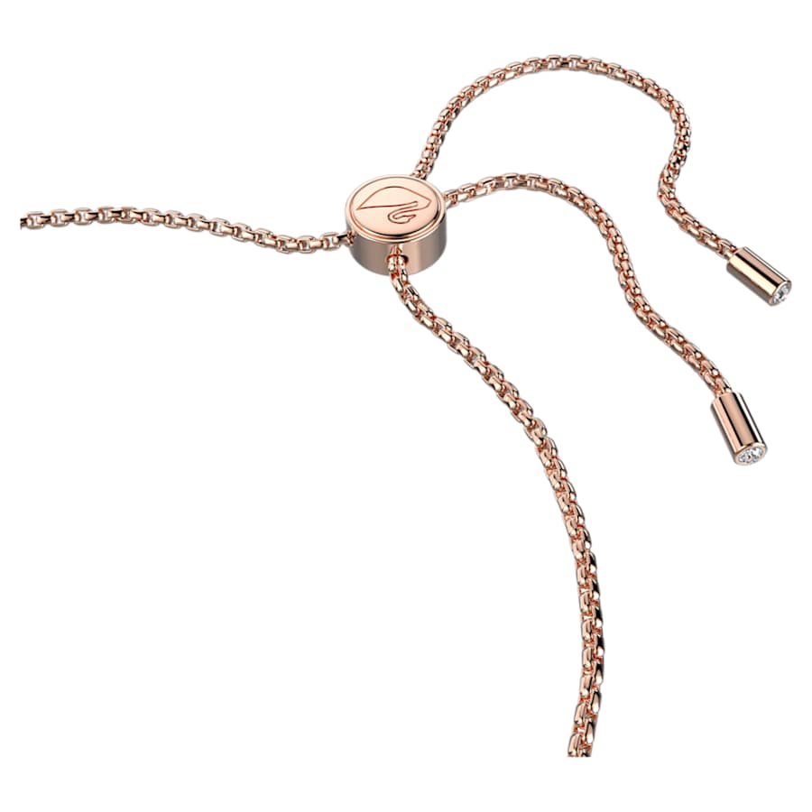 Bracciale Swarovski Lovely Cuore, Bianco, Placcato color oro rosa